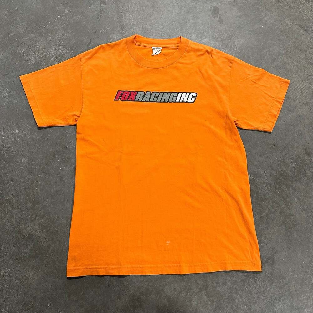 Vintage Fox Racing Inc Orange Short Sleeve T-Shirt Size L